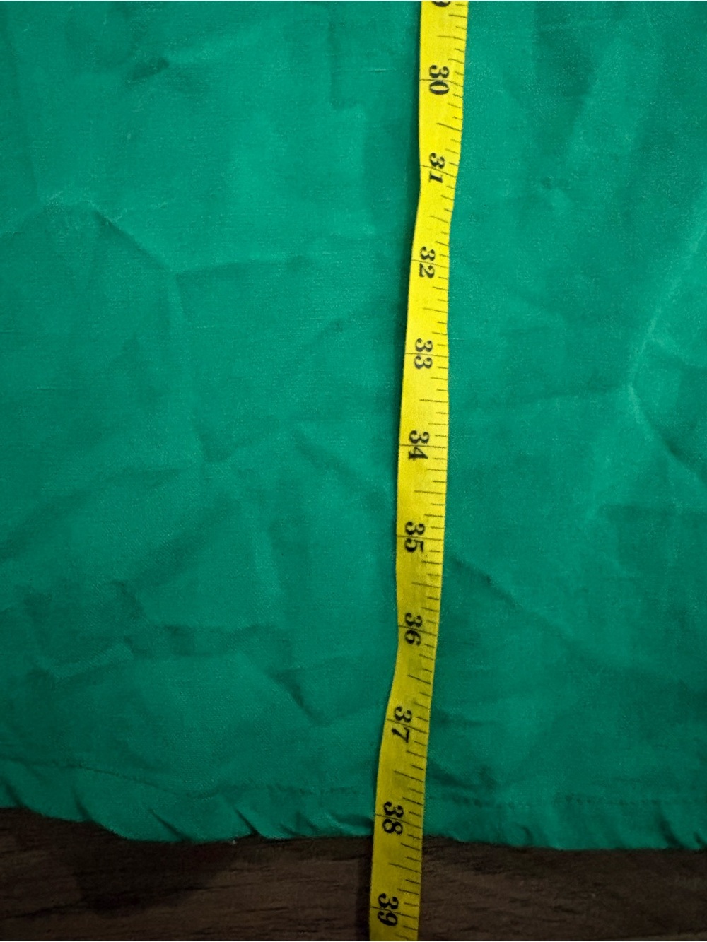 Melow Green Sleeveless A-Line Linen Blend Dress front slit pockets - Picture 12 of 12